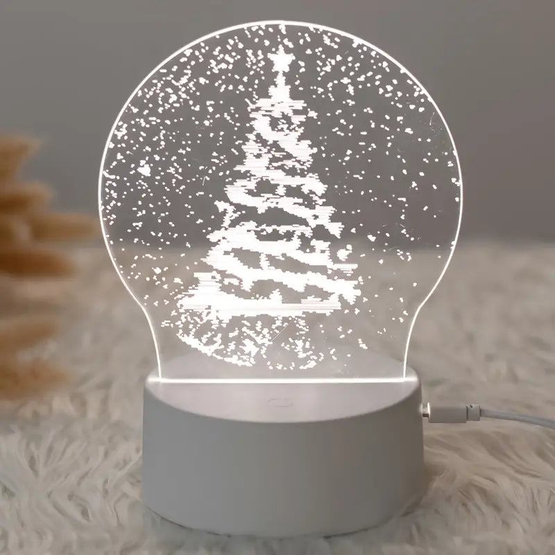 3D Night Light Christmas Tree with 3 Lighting Modes