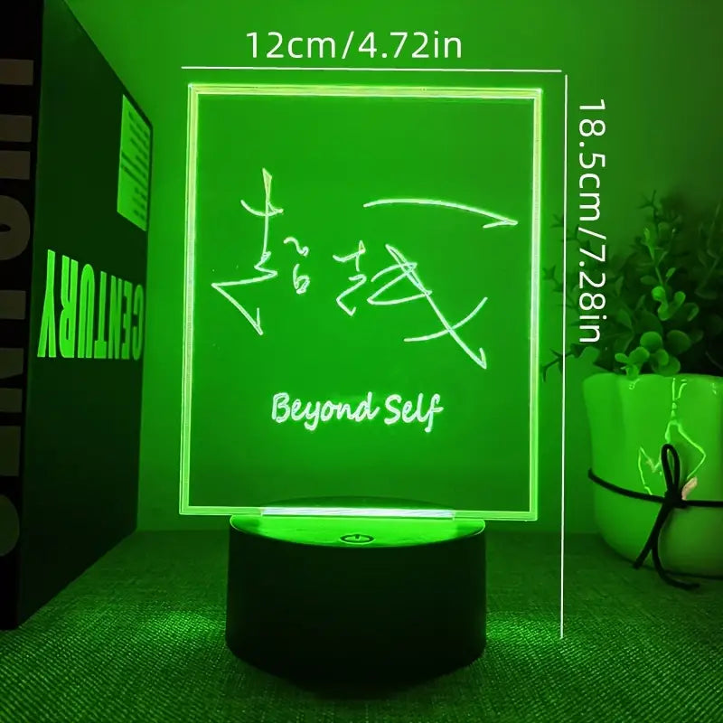 7 Colors - 3D Night Light With Black Base