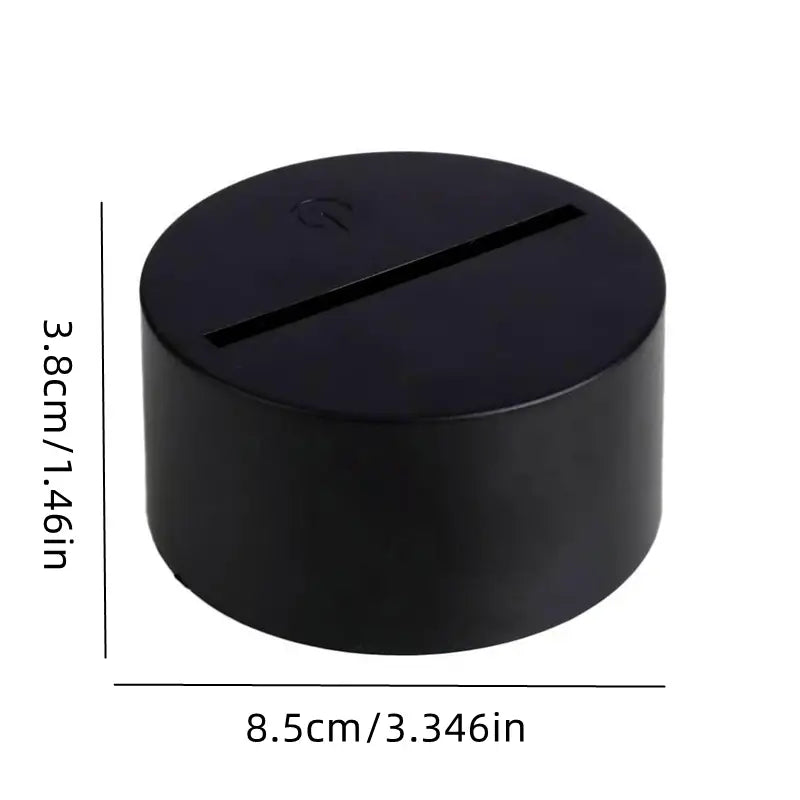 7 Colors - 3D Night Light With Black Base