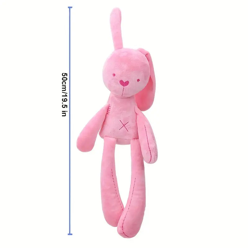 Grey -Long-Ear Rabbit - Stuffed Animal -Long Legged - No Buttons or Beads