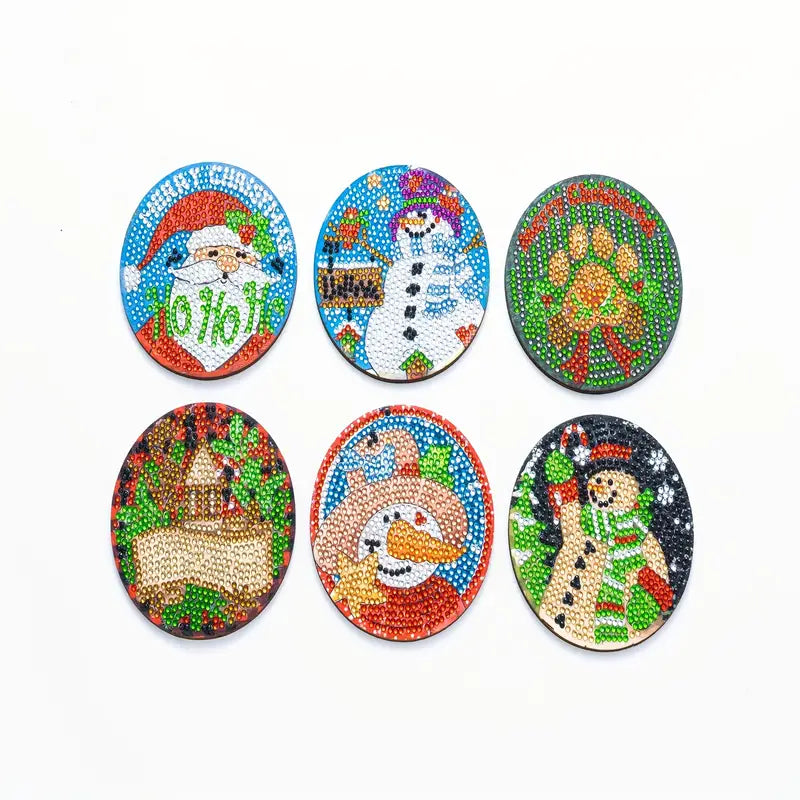 Christmas Diamond Paint Art Coasters to Create