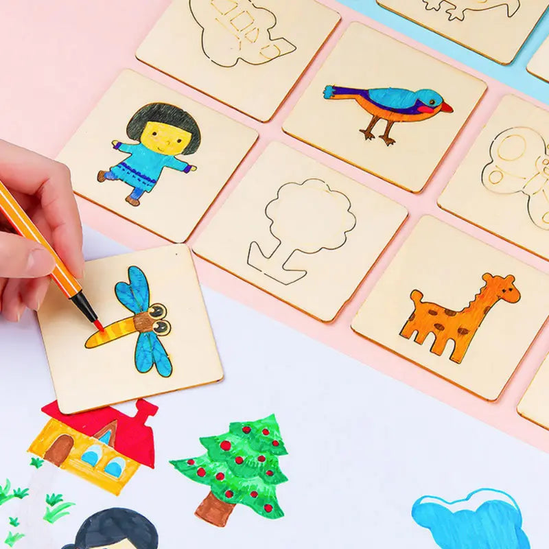 Montessori Kid's 20 pc Drawing Template Pack