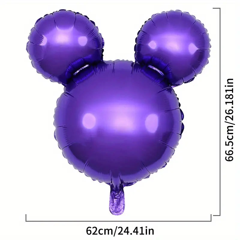 Mouse head and Ears Foil Balloon - 2 Piece Set