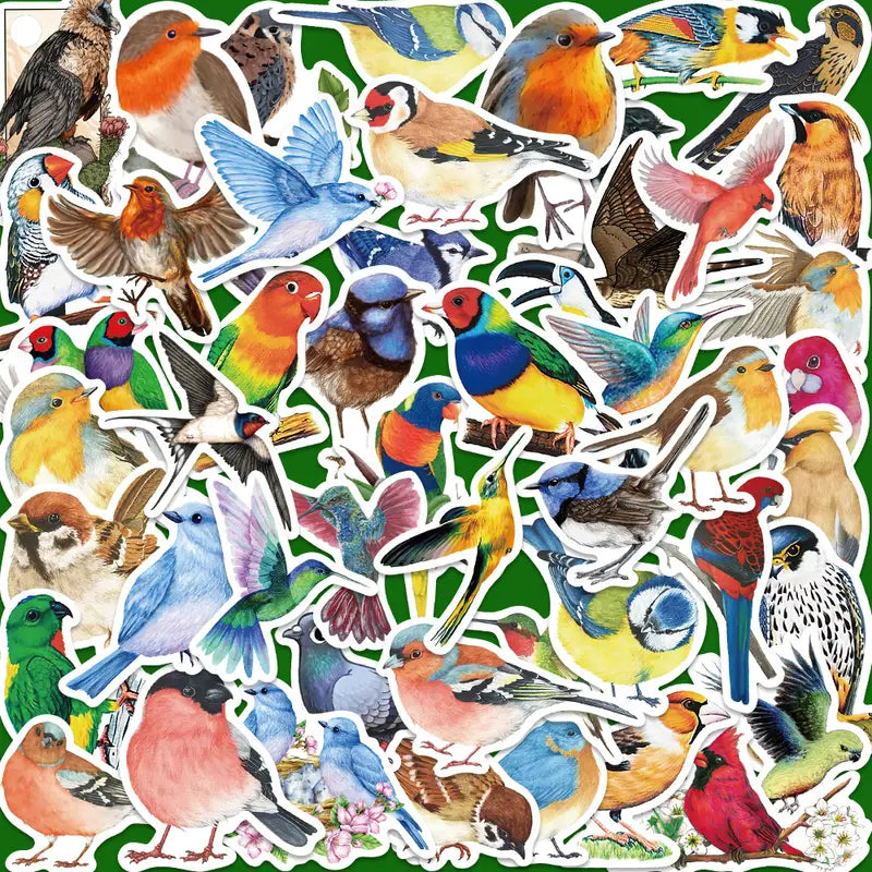 Bird Stickers - 46 Pieces