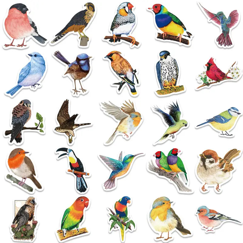 Bird Stickers - 46 Pieces