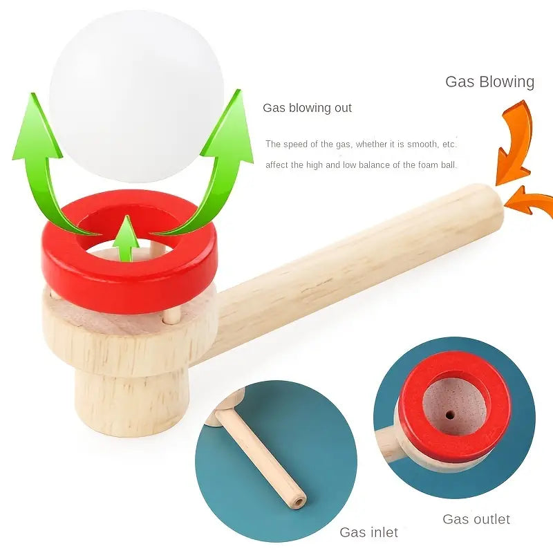 Classic Suspended Blow Pipe Blow Ball Game for Children and Adults!