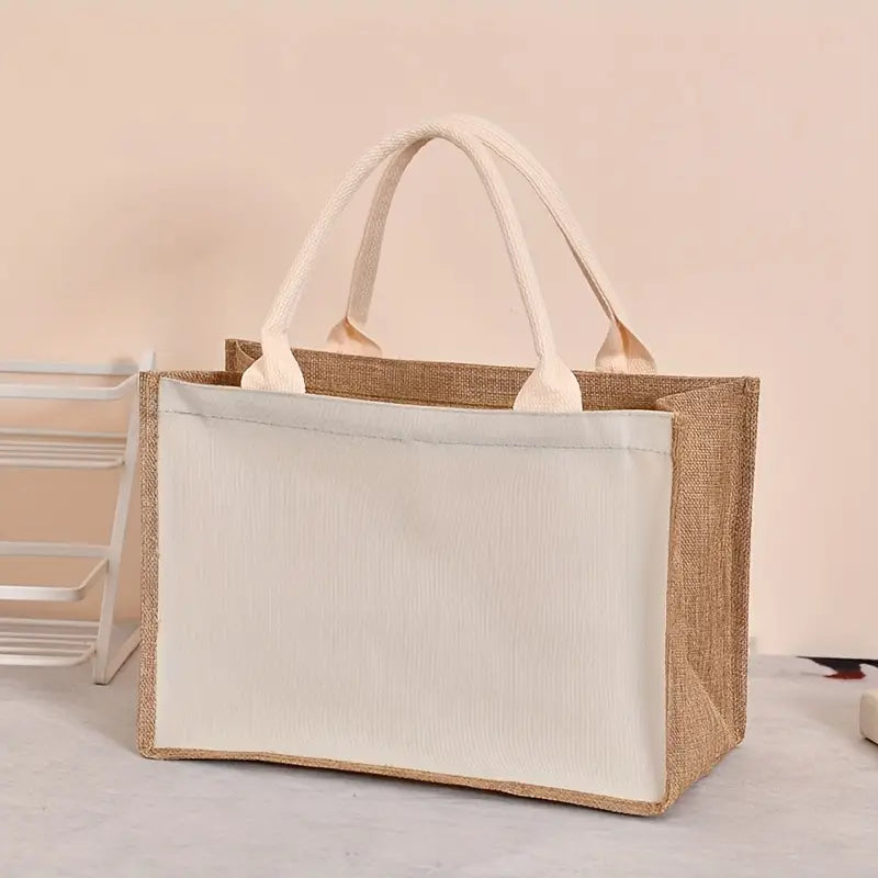 Custom Personalized Vintage Burlap Bag 9" x 6" 9 "
