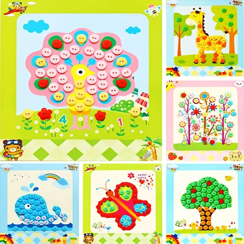 Button Picture Craft - 5 PC Set
