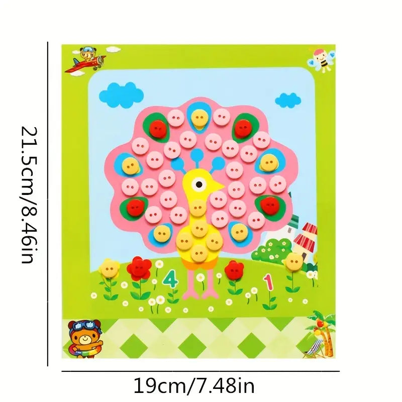 Button Picture Craft - 5 PC Set