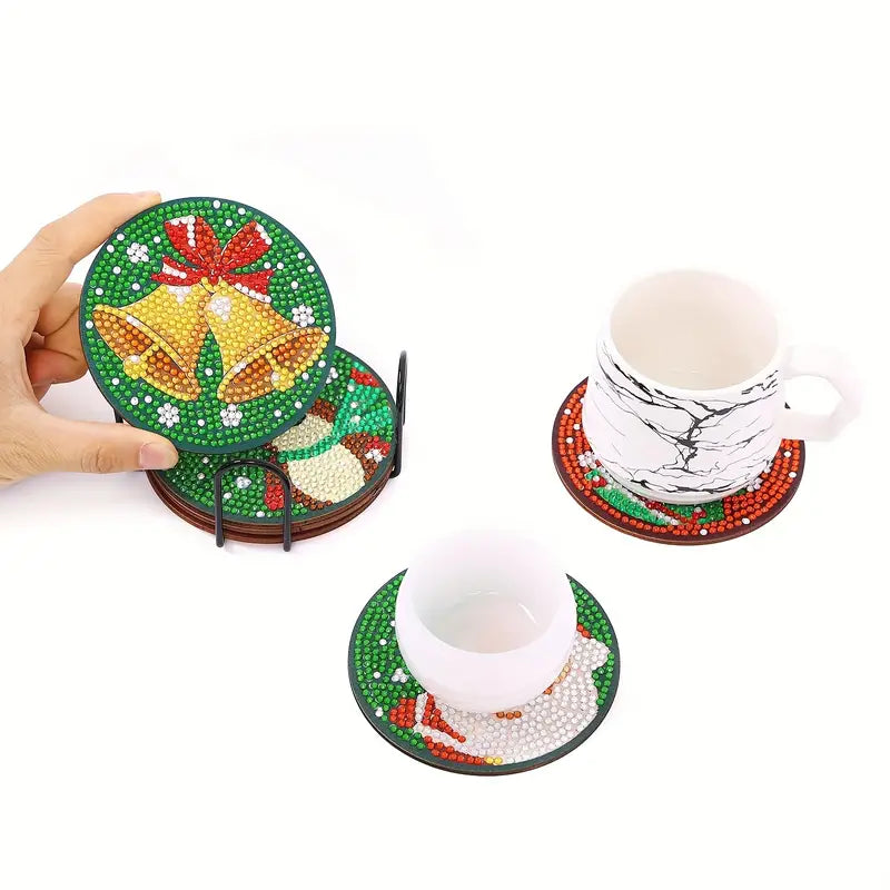 Christmas Diamond Paint Art Coasters to Create