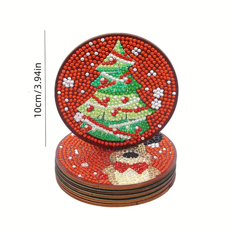 Christmas Diamond Paint Art Coasters to Create