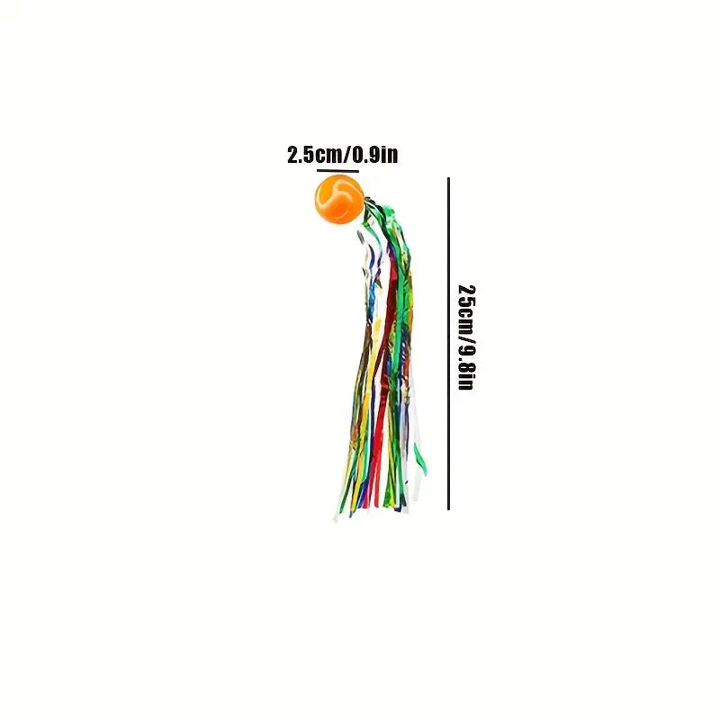 Brightly Colored Comet Bouncing Ball - Set of 2