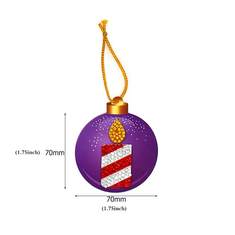 5 Diamond Paint Christmas Tags - Vibrant DIY