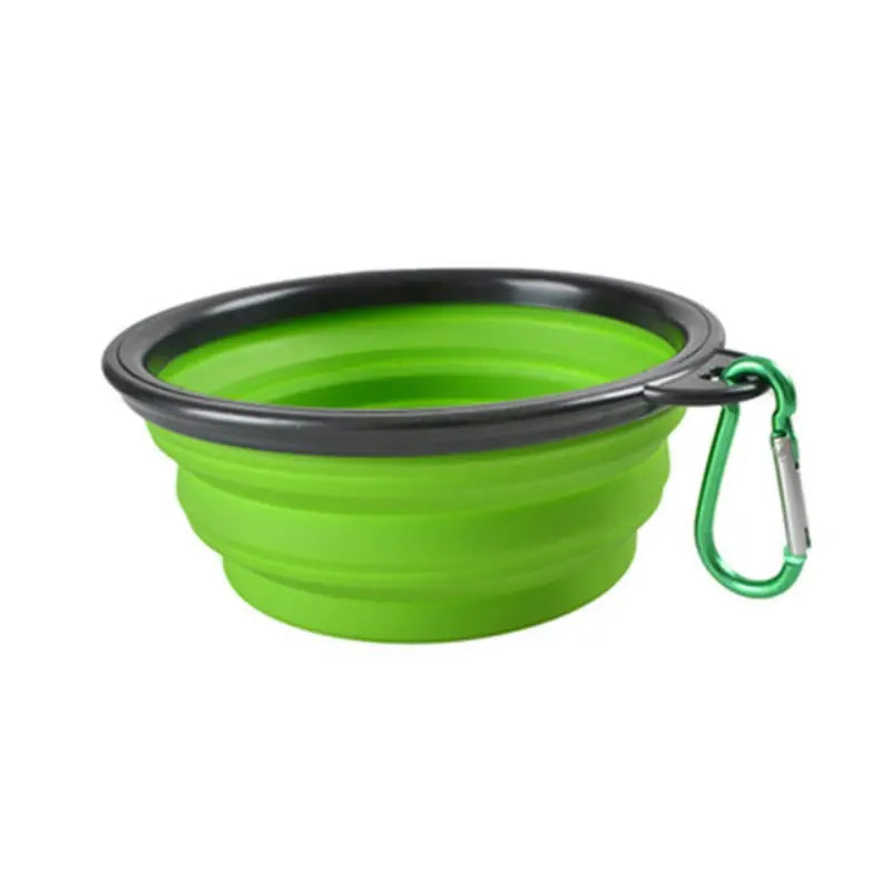 Pet Bowl, Portable Food/ Water Bowl, Folding with Clasp Hook