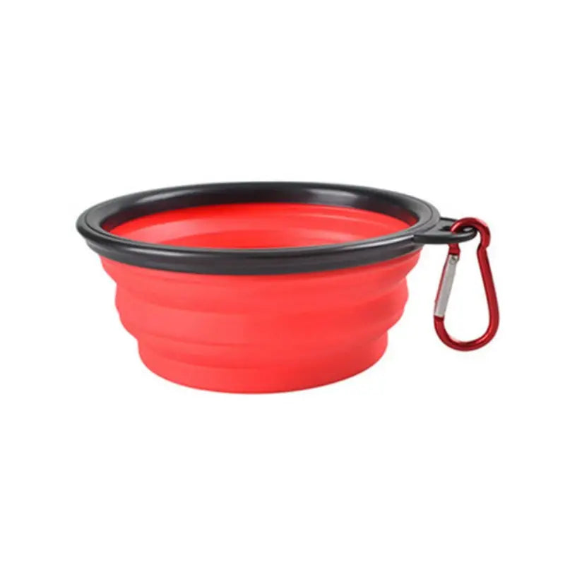 Pet Bowl, Portable Food/ Water Bowl, Folding with Clasp Hook