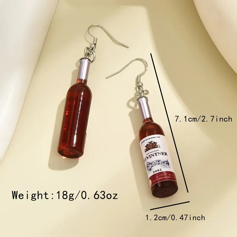 Earrings - Wine Bottle Drop Earrings