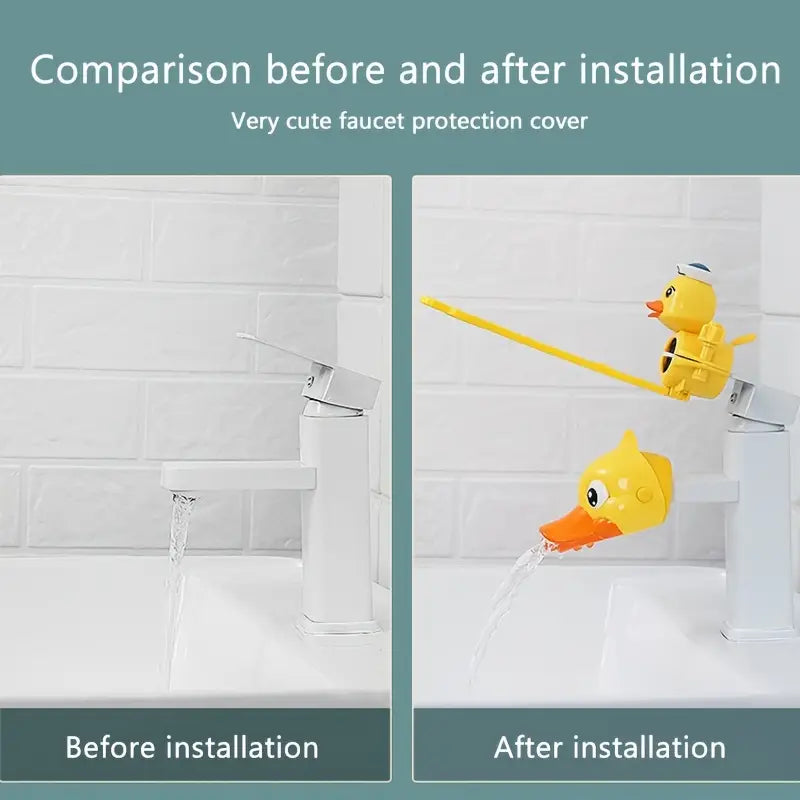 Faucet Nozzle - Handle Extender - Cartoon Duck