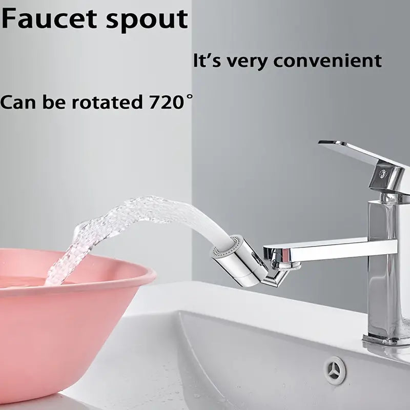 Faucet Universal Extender Rotatable Spout Splash Guard