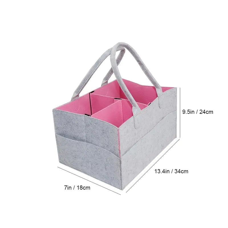 Baby Diaper Caddy - Nursery Storage Bin - Can be Personalized !!!