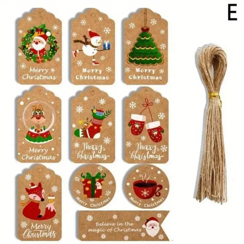 Old Fashion Christmas Gift Tags - with Twine.