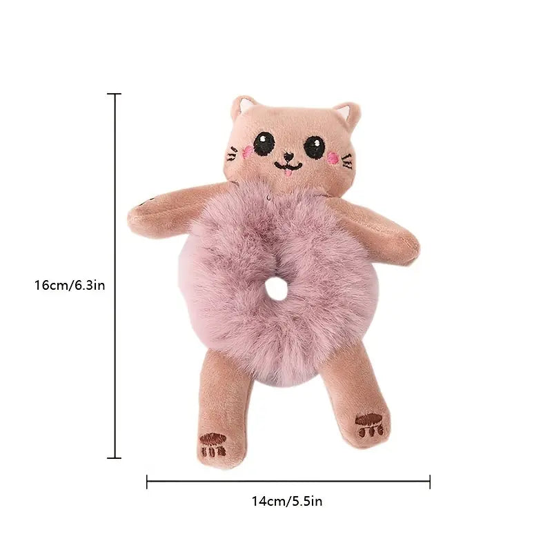 Adorable Animal Hair Scrunchies