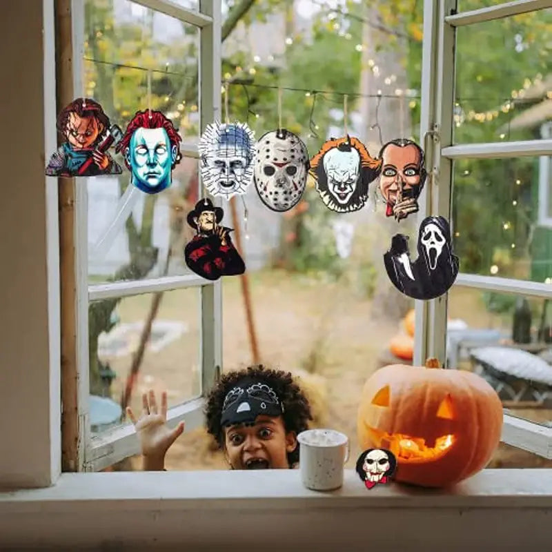 Horror Movies Bad Guys - Halloween Wooden Ornaments