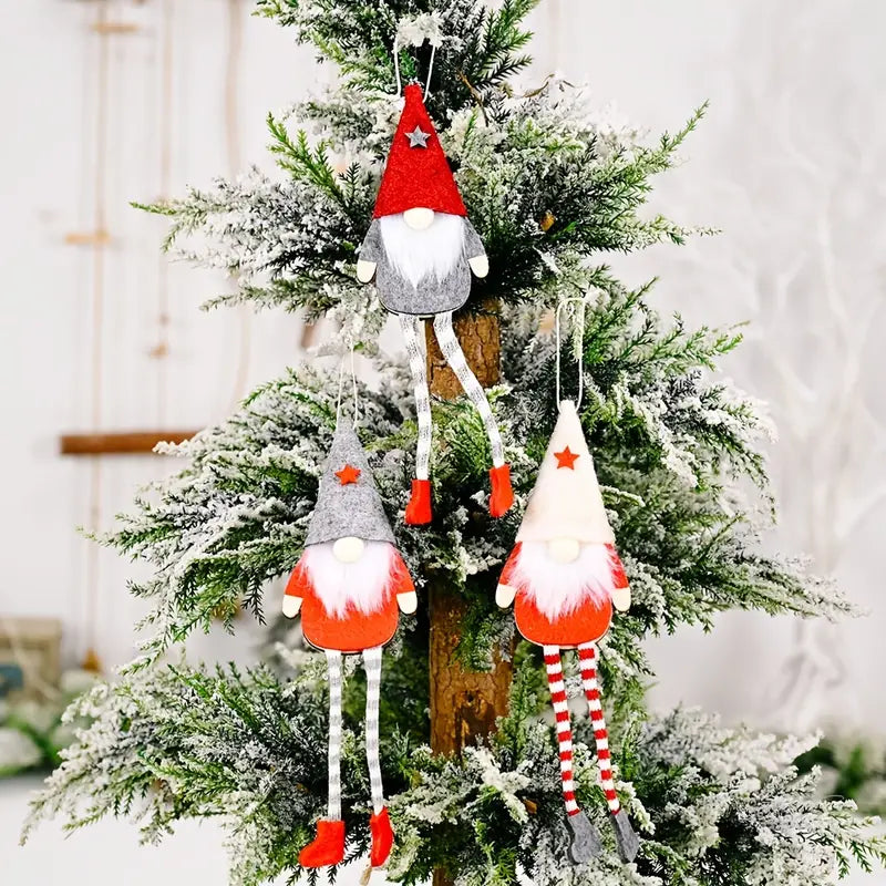 Gnome Hanging Leg Doll. Holiday Pattern