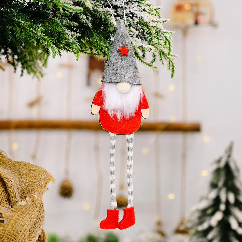 Gnome Hanging Leg Doll. Holiday Pattern