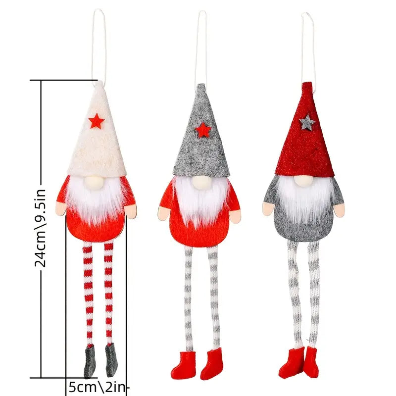 Gnome Hanging Leg Doll. Holiday Pattern