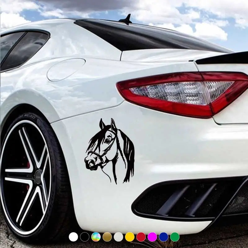 Reflective Horse Car Decal- Golden Color - Extra Large