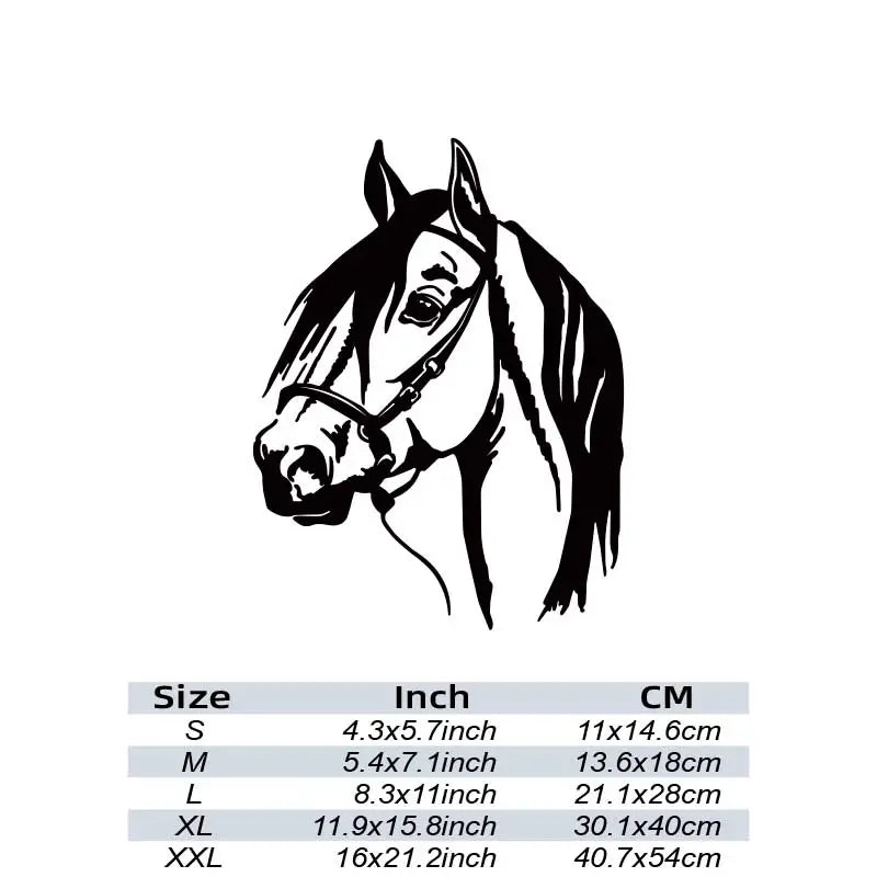 Reflective Horse Car Decal- Golden Color - Extra Large