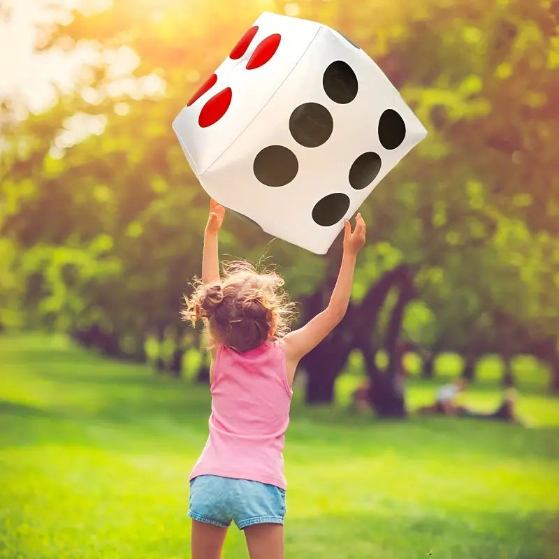 Set of 2 - 13" Jumbo Inflatable Dice - Outdoor or Indoor Fun