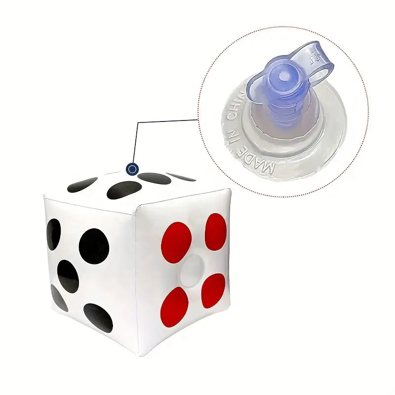 Set of 2 - 13" Jumbo Inflatable Dice - Outdoor or Indoor Fun