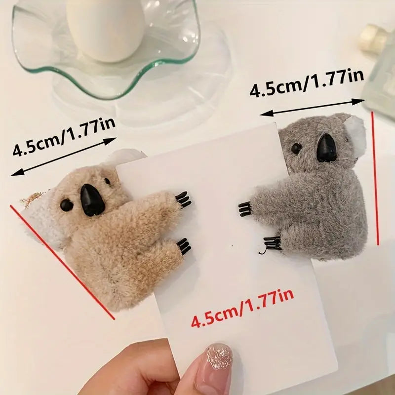 Cute and Cuddly Koala Hair Clips (Set of 2)
