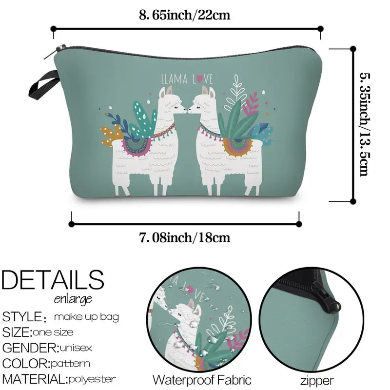 Adorable Llama Make-up Bag