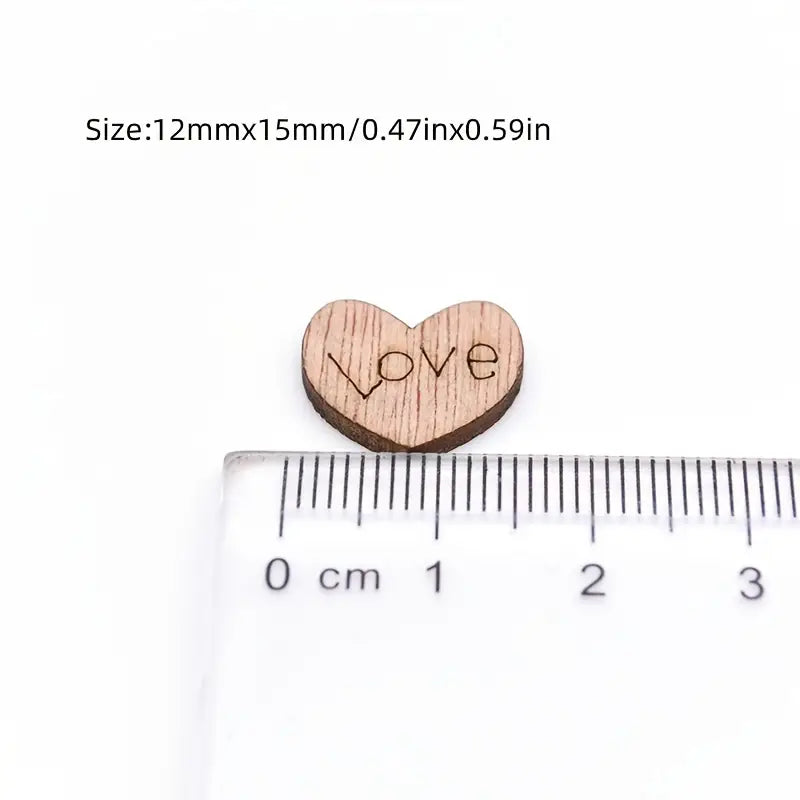 Wooden Love Hearts - Perfect for Weddings