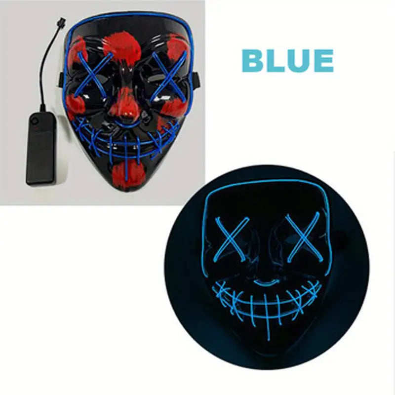 LED Light up Halloween Mask with Three Light Mode