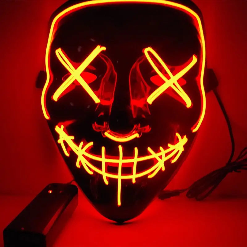 LED Light up Halloween Mask with Three Light Mode