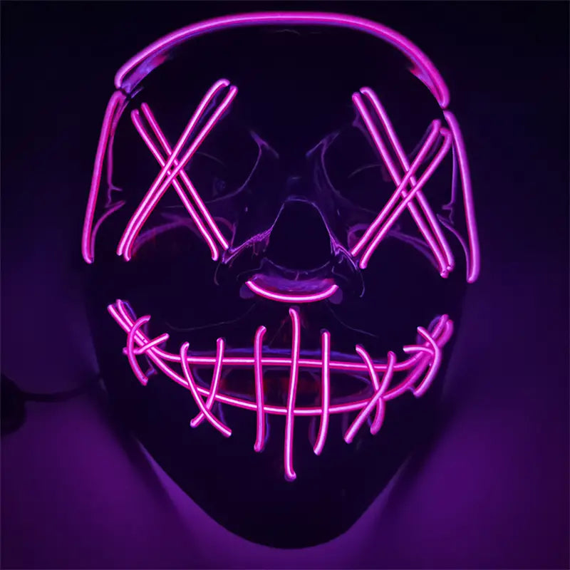 LED Light up Halloween Mask with Three Light Mode