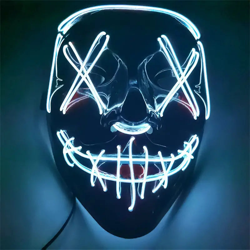 LED Light up Halloween Mask with Three Light Mode