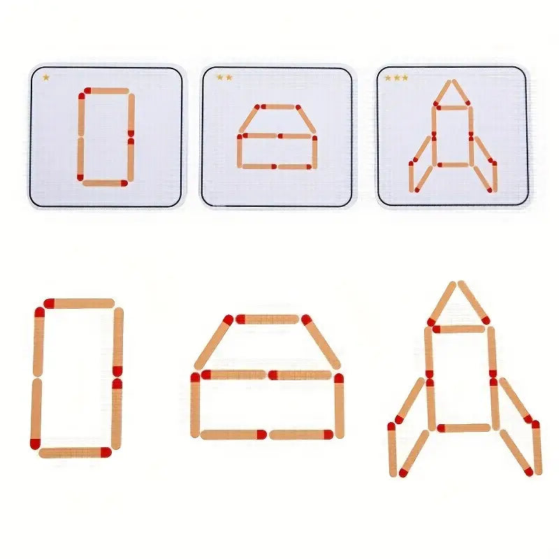 Montessori Type Wooden Math & Logic Puzzle Game - Educational Toys For Kids To Develop Thinking & Matching Skills
