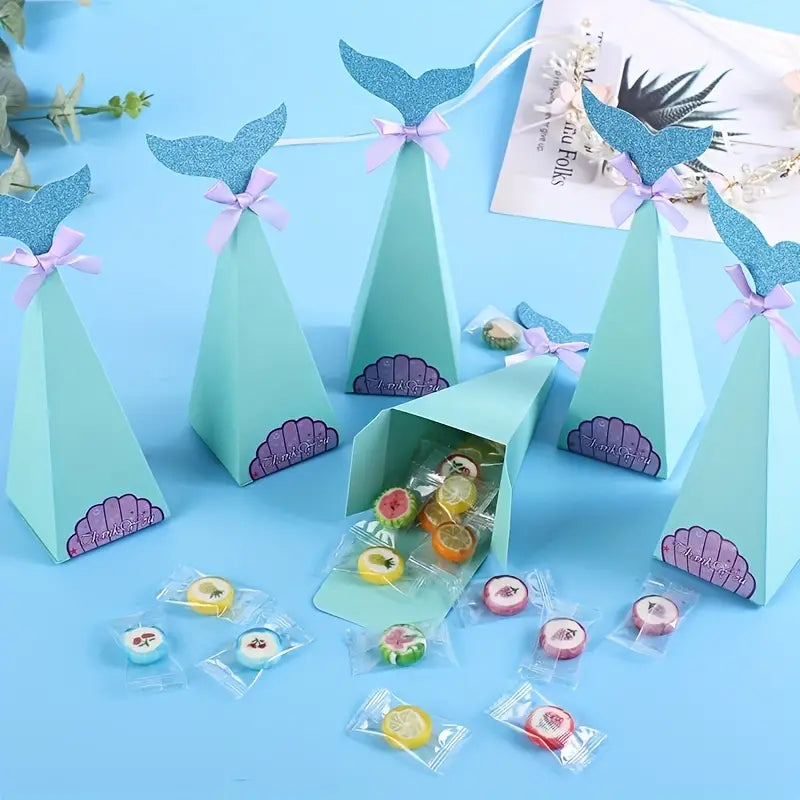 Mermaid Tail Candy Party Boxes