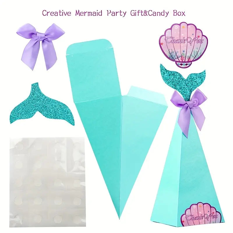 Mermaid Tail Candy Party Boxes