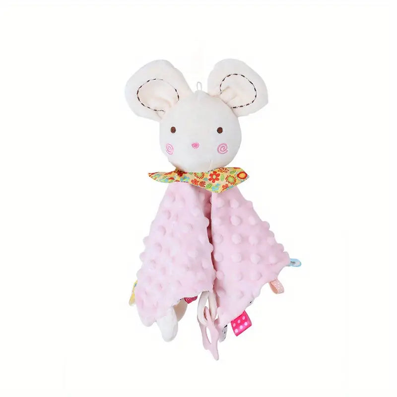 Baby Soothing Toy Blanket with Rattle and Teether