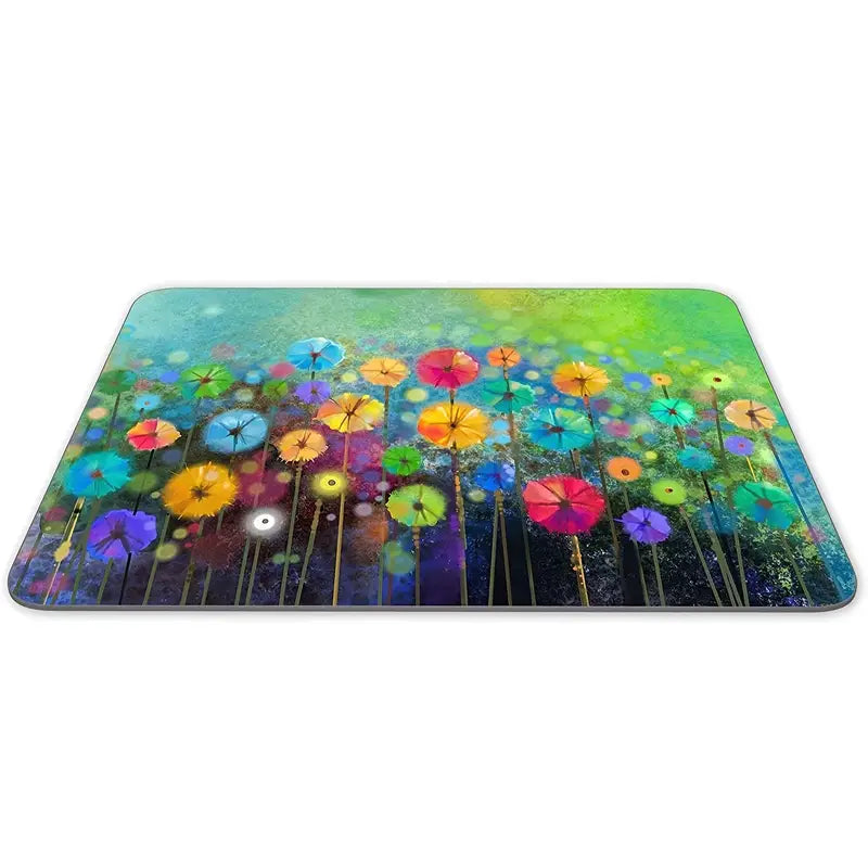 9.5 x 7.9 Rectangle Mousepad Flowers, Pink Butterflies or Inspirational "You Got This"