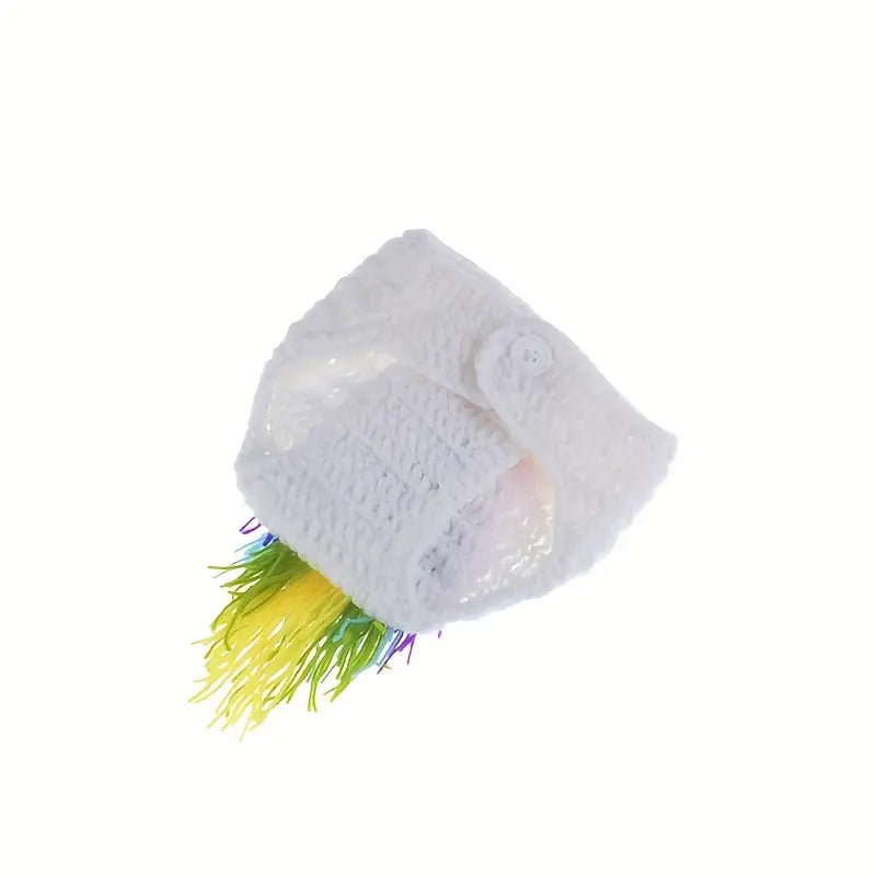 Handmade Newborn Cute Unicorn Knit Hat & Bottoms for Photo Shoot