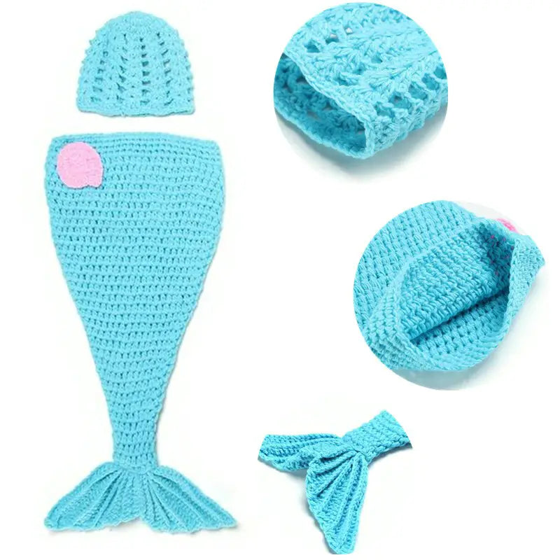 Newborn Handmade Mermaid Suit - Costume for Photo - Photo Prop