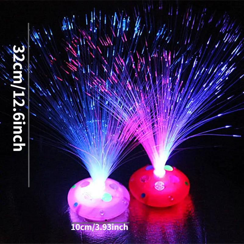 LED Colored Fiber Optic Solar Powered Light