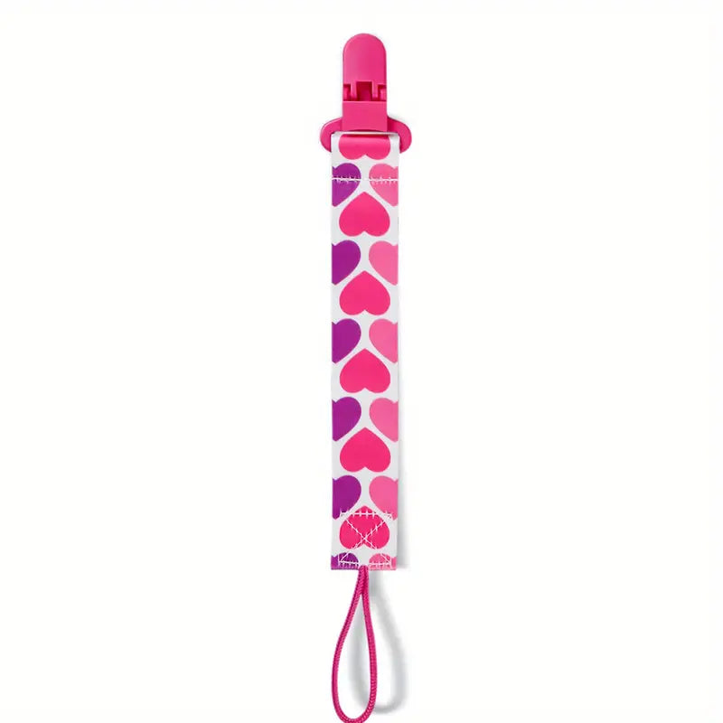 Brightly Colored Baby Pacifier Holder Clips