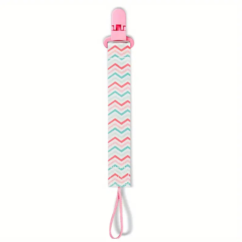 Brightly Colored Baby Pacifier Holder Clips